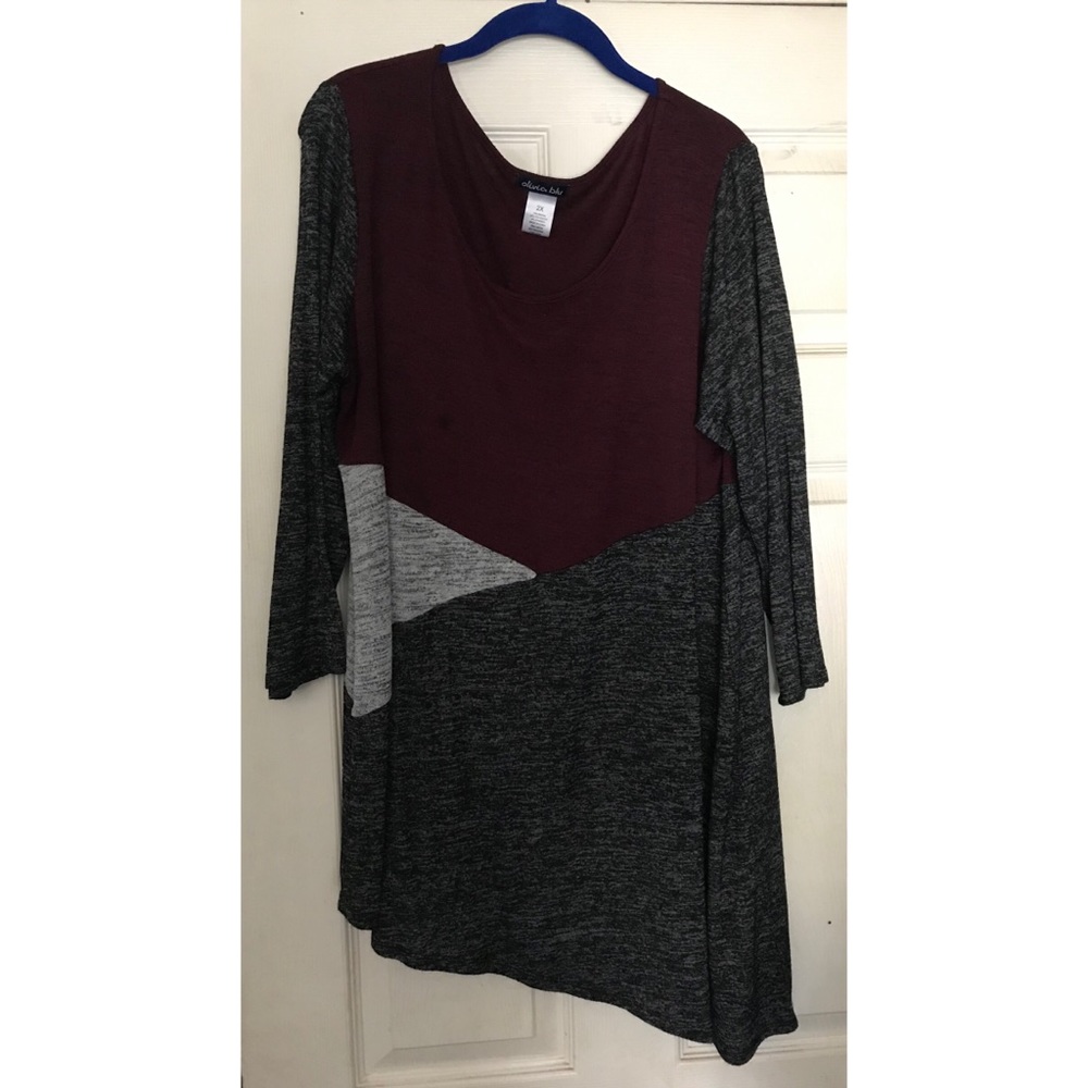 3/4 asymmetrical tunic